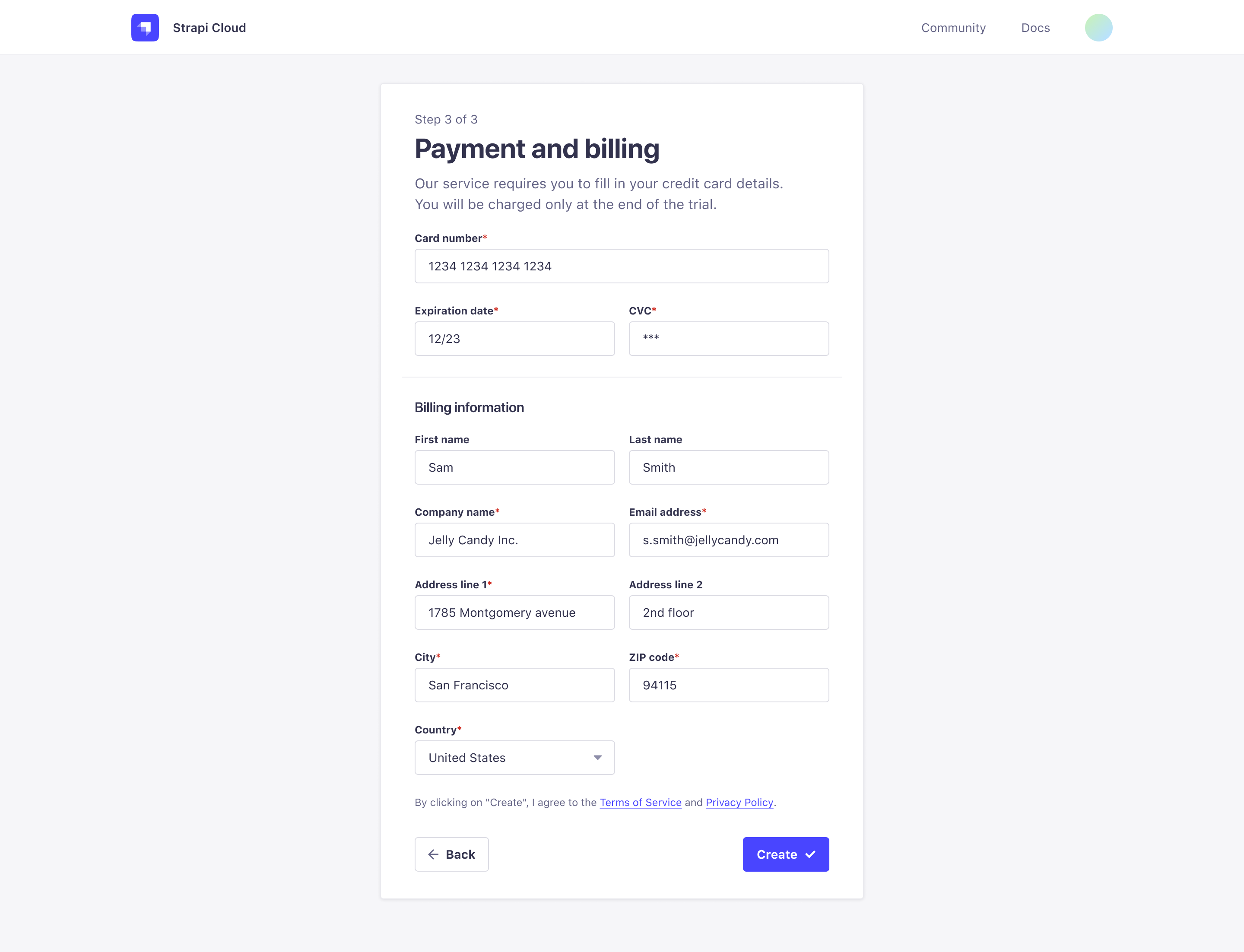 Payment and billing